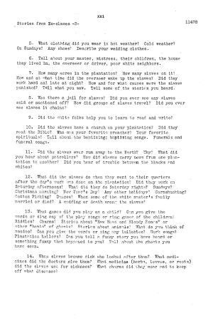 Image 20 Of Federal Writers Project Slave Narrative Project