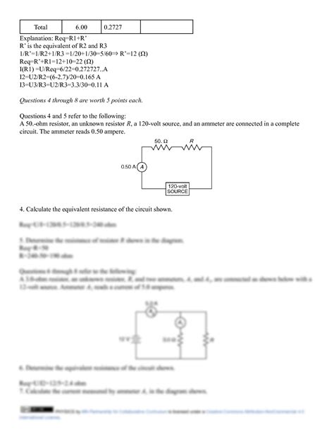 Free Electric Circuits Worksheet With Answers Download Free Electric Circuits Worksheet With