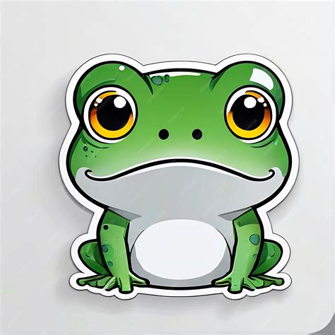 Premium Photo Cute Frog Stickers Cartoon 3d Frogs Cartoon