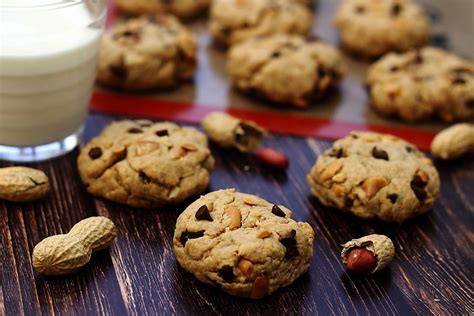 Cookies Au Beurre De Cacahu Te Et Chocolat Amandine Cooking