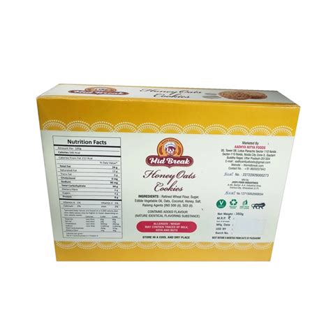 Premium Honey Oats Biscuits Healthy And Delicious Snacks