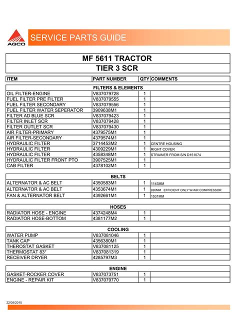 MF Tractors - Service Parts Guides - roger - Page 62 | Flip PDF Online ...