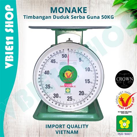 Jual Timbangan Vietnam Hijau Monake Kg Besi Stainless Jarum Analog