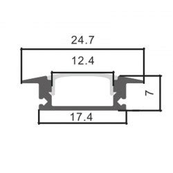 Perfil Aluminio Sub Metros