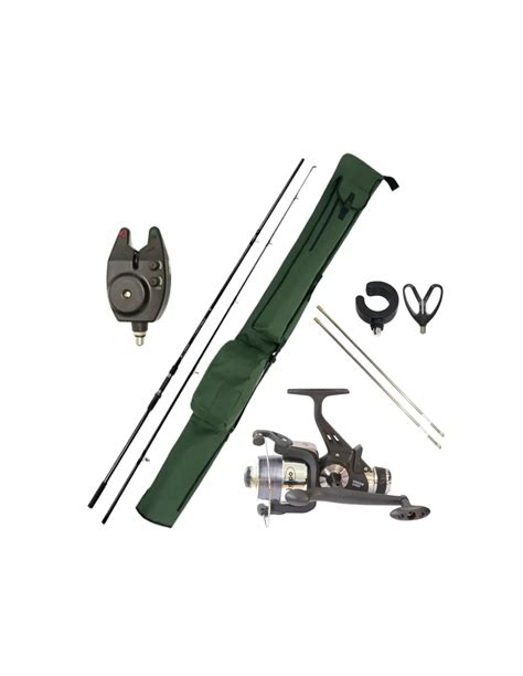 Combo Completo Carp Fishing Canna Mulinello Avvisatore Poggiacanna E