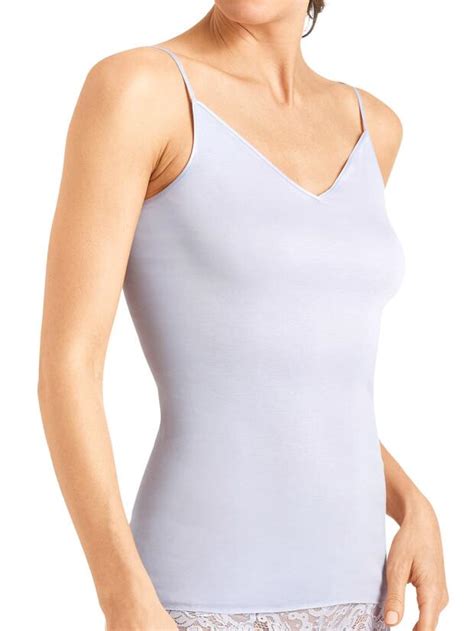 HANRO Cotton Seamless Spaghetti Top Fuer Damen 071601 DORNBECK De