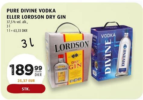 Pure Divine Vodka Eller Lordson Dry Gin Tilbud Hos Scandinavian Park