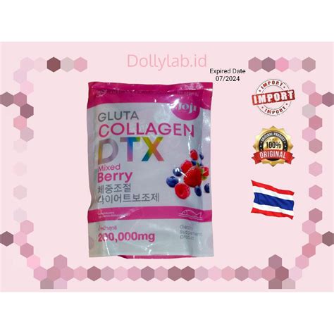 Jual Ready Stok Joji Gluta Collagen Dtx Mix Berry 200000mg Whitening