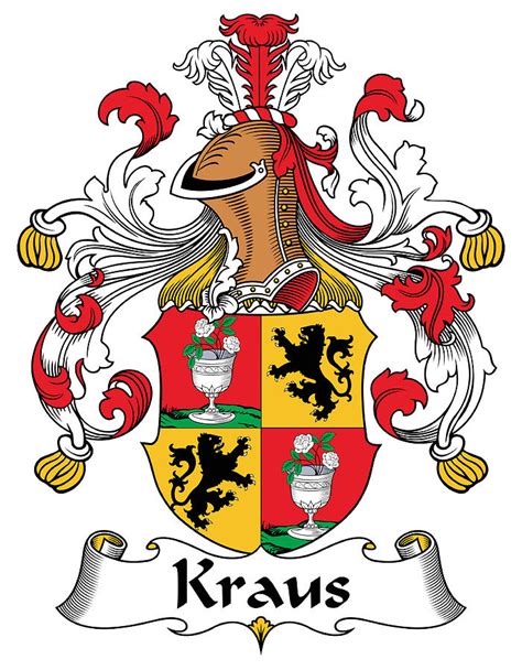 Kraus Coat of Arms German Digital Art by Heraldry - Pixels