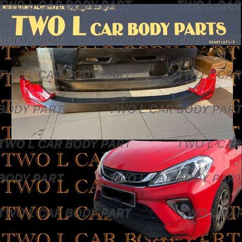 Perodua Myvi Mg3 2018 Mugen Rs Skirt Pu Bodykit Shopee Malaysia