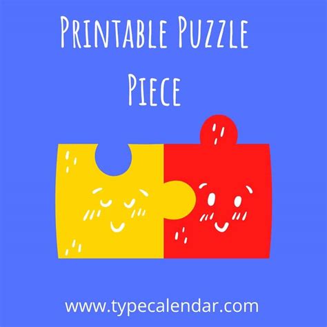 Free Printable Puzzle Piece Templates Pdf