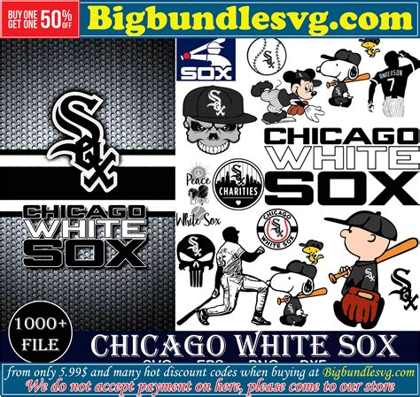 Chicago White Sox Bundle Svg Chicago White Sox Svg Mlb Svg Inspire