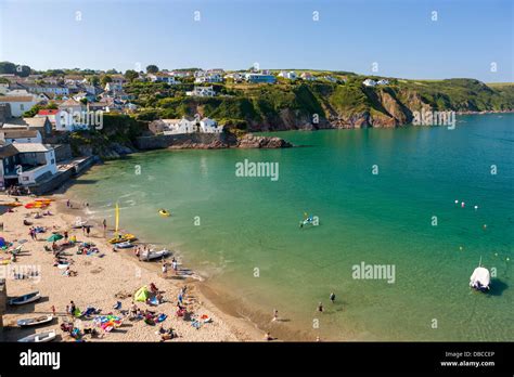 The Beach In The Unspoilt Fishing Village Of Gorran Haven In Cornwall