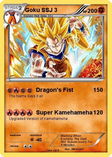 Pokémon Goku SSJ 3 86 86 Dragon s Fist My Pokemon Card