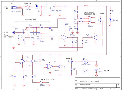 Rf Power Meter Schematic N4hay / Zs6rsh: Rf Power Meter