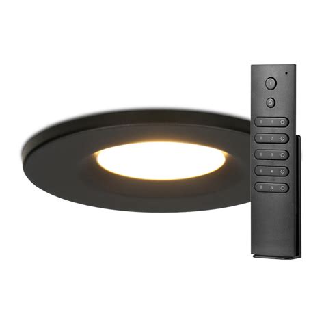 Set Van Stuks Dimbare Led Inbouwspots Zwart Venezia Watt K