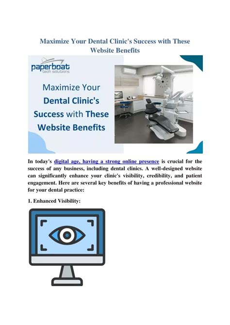 PPT Maximize Your Dental Clinic S Success With These Website Benefits