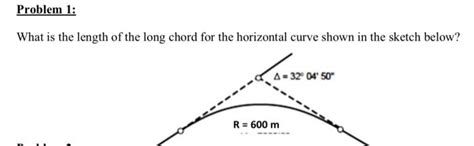 Solved What Is The Length Of The Long Chord For The Chegg