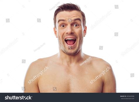 Portrait Happy Handsome Naked Man Looking Stock Photo Shutterstock