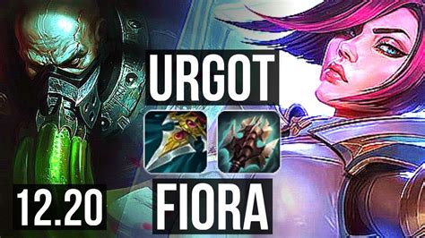 URGOT Vs FIORA TOP 8 Solo Kills 9 2 4 400 Games Dominating KR