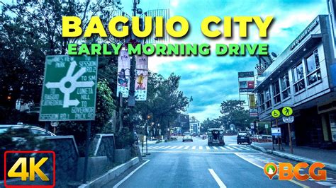 Baguio City Early Morning Drive 4k Baguio City Central Business