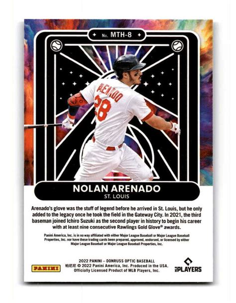 Donruss Optic Mythical Nolan Arenado Mth Ebay