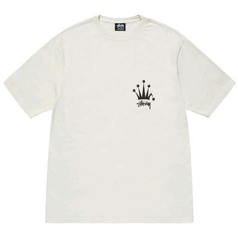Stussy Regal Crown Pigment Dyed Tee Natural In Stock Wear43way