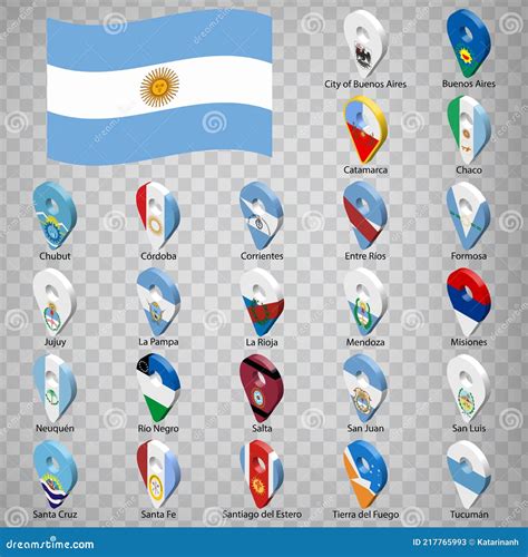 Twenty Four Flags The Provinces Of Argentina Alphabetical Order With