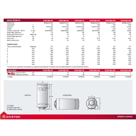 Compra Termo ARISTON FLECK NILO 100 Eficiencia Y Comodidad