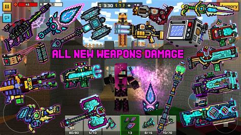 Pixel Gun 3d All New Weapons Damage Reloading Animation 16 0 Youtube