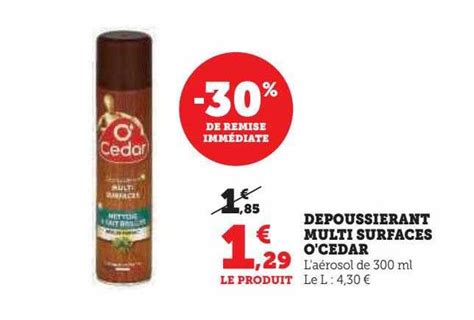 Promo Dépoussiérant Multi Surfaces O cedar chez Super U iCatalogue fr