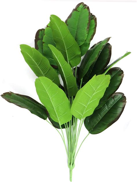 Amazon DILATATA 3 Pack Artificial Bird Of Paradise Leaves With