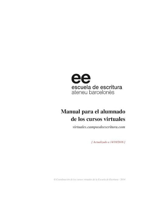 Pdf Manual Para El Alumnado De Los Cursos Virtuales Manual Para El