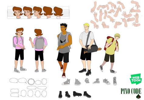 For Hire I Can Create Webtoon Comic Character Sheet Assets With Svg