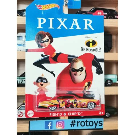 HOT WHEELS FISH D CHIP D EXCLUSIVE PIXAR THE INCREDIBLES Shopee Malaysia