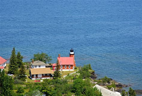 Eagle Harbor Lighthouse In Eagle Harbor Mi United States Lighthouse