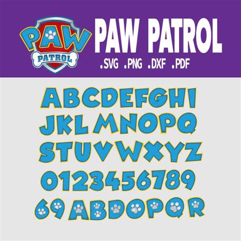 Paw patrol font - activedast