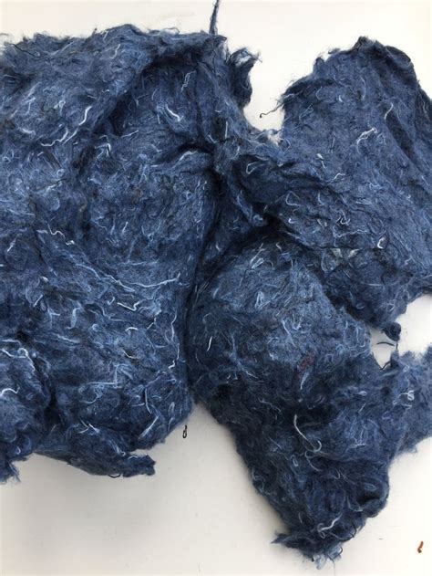 Recycled Denim Fibres For Spinning Felting Arts And Crafts Recycled