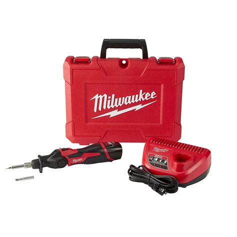 Milwaukee Tool M12 12v Lithium Ion Cordless Soldering Iron Kit W 1 1