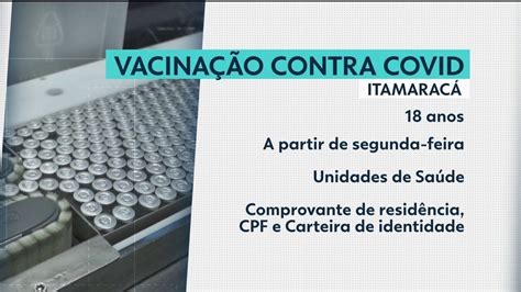 Itamarac Anuncia Agendamento Para Vacinar Moradores Anos Contra