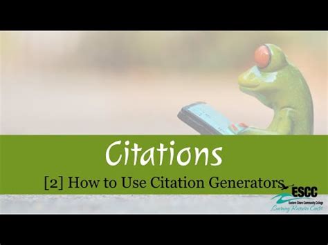 2 CITATIONS How To Use A Citation Generator EasyBib Citation