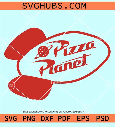 Pizza Planet SVG, Pizza Box Party svg, Pizza svg, Pizza Planet Logo svg