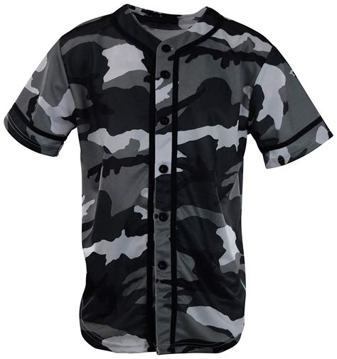 Mens Plain Solid Color Baseball Jersey Mf203 White Camo Ca18qroud7t