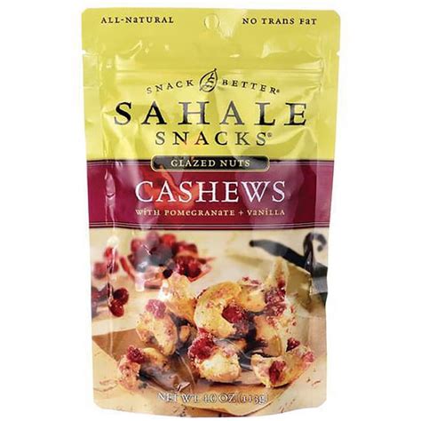 Sahale Snacks Naturally Pomegranate Vanilla Flavored Cashews Glazed Mix