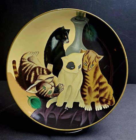 Vintage Raymond Waites Cats Toyo Trading Company Decorative Ceramic Cat