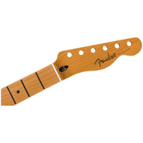 Fender Satin Roasted Maple Telecaster Neck 22 Jumbo Frets 12 Inch Maple Flat Oval Shape