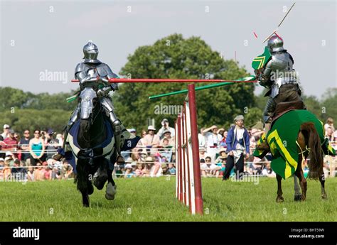 Medieval Jousting Competition Stock Photo Alamy