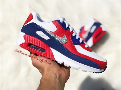 Stand Out In Style With Red White And Blue Nike Shoes