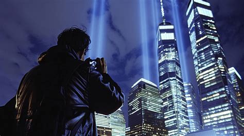 A Tourist Photographing The Twin Towers At Night Background, Tourist ...