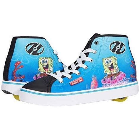 Heelys Mens Spongebob Squarepants Hustle Wheeled Shoe Blueyellow